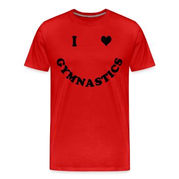 Gymnastik - Männer Premium Bio T-Shirt - Rot - Vorne - Damien (186cm)