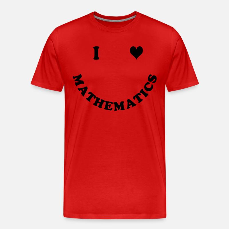 Mathematik - Männer Premium Bio T-Shirt - Rot