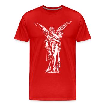 Guardian Angel / Graphics / Angel / Classic - Men's Premium Organic T-Shirt - red - Front - Damien (186cm)