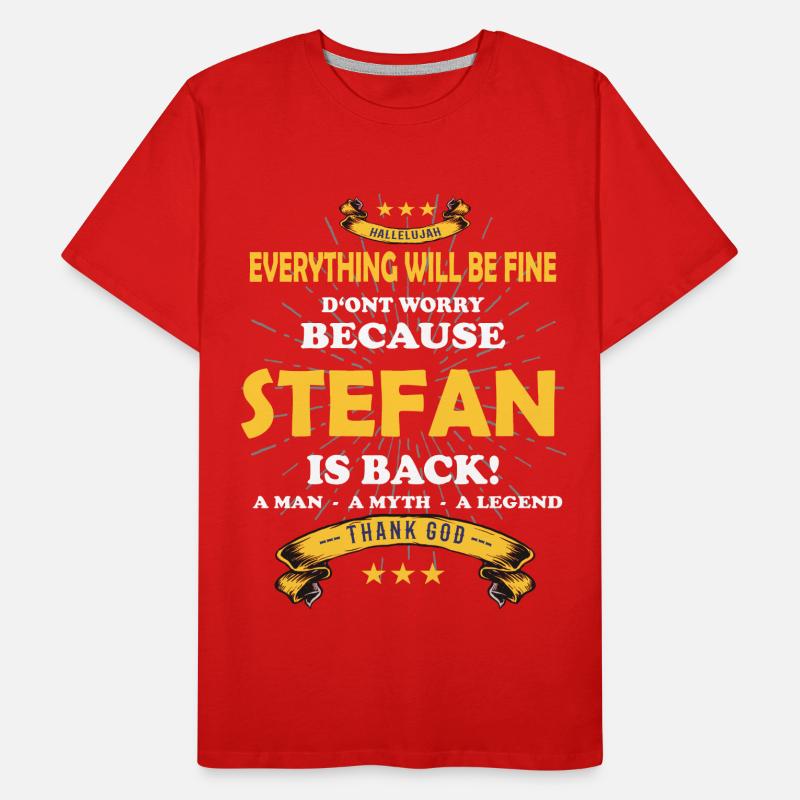 Everything will be fine Stefan Is back Men's Premium Organic T-Shirt
