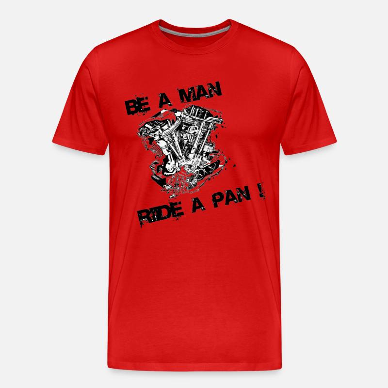 Reiten Sie einen Pan - Männer Premium Bio T-Shirt - Rot
