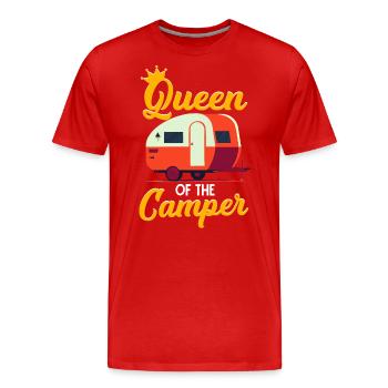 Queen of the camper - Men's Premium Organic T-Shirt - red - Front - Damien (186cm)