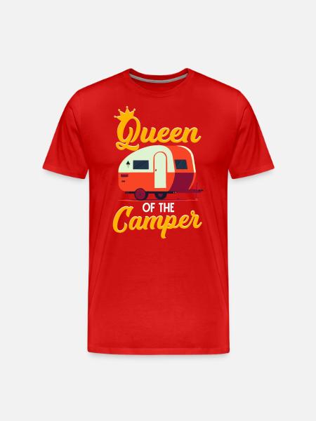 Queen of the camper - Men's Premium Organic T-Shirt - red