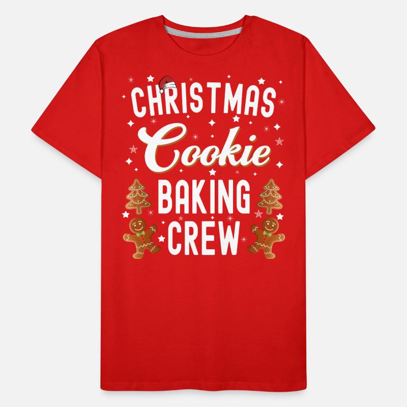Équipe de cuisson de biscuits de Noël T-shirt bio Premium Homme