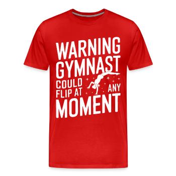 Turnen Turner Gymnastik - Männer Premium Bio T-Shirt - Rot - Vorne - Damien (186cm)