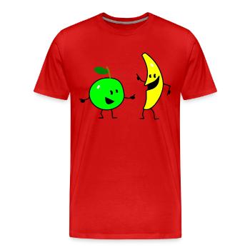 fruit salad three - Männer Premium Bio T-Shirt - Rot - Vorne - Damien (186cm)