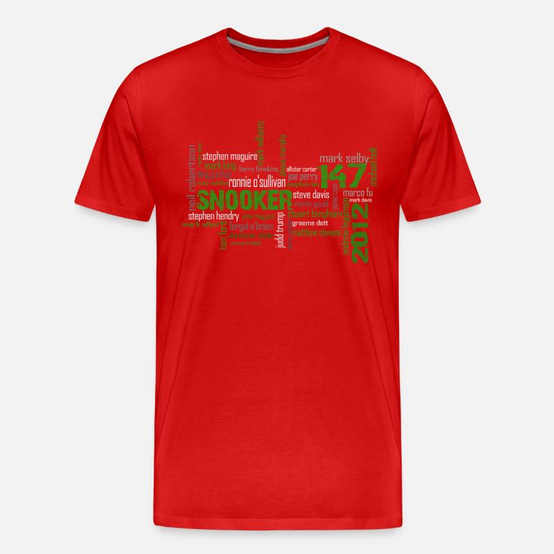 snooker matrix reloaded - Männer Premium Bio T-Shirt - Rot