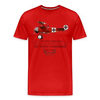 AVIONS DE CHASSE 3 - T-shirt bio Premium Homme - rouge - Devant - Damien (186cm)