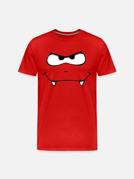 Monster - Men's Premium Organic T-Shirt - red