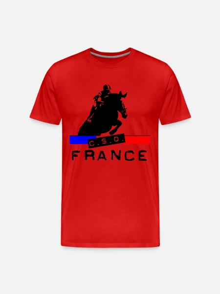 cso france - T-shirt bio Premium Homme - rouge