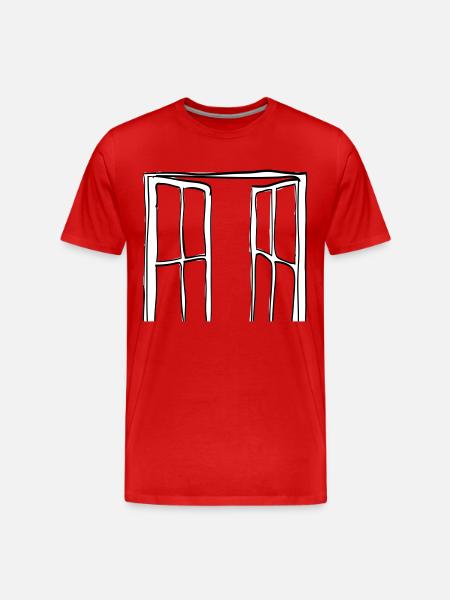 Window - Men's Premium Organic T-Shirt - red