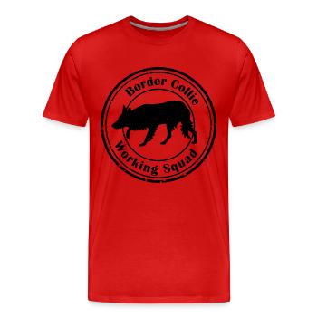 BC Working Squad - Männer Premium Bio T-Shirt - Rot - Vorne - Damien (186cm)