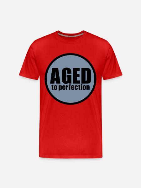 Aged to perfection - Men's Premium Organic T-Shirt - red