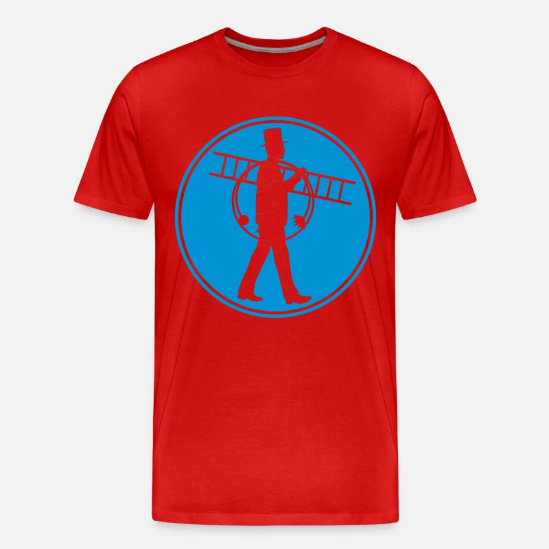 schornsteinfeger_012015_b_2c - Männer Premium Bio T-Shirt - Rot