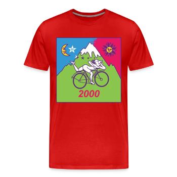 Albert Hofmann LSD 2000 - Men's Premium Organic T-Shirt - red - Front - Damien (186cm)