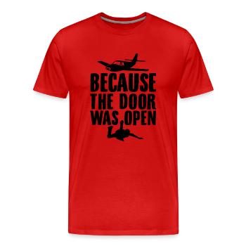 Skydive | Fallschirm Skydiving Skydiver Geschenke - Männer Premium Bio T-Shirt - Rot - Vorne - Damien (186cm)