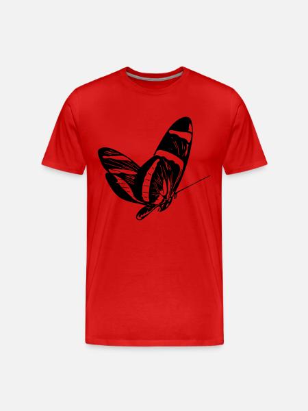 butterfly - Men's Premium Organic T-Shirt - red