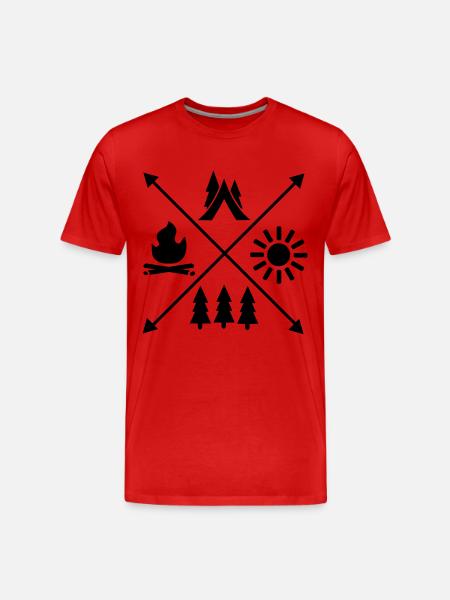 Tent - Men's Premium Organic T-Shirt - red