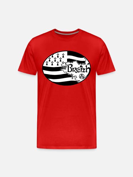 Flag Britain authentic - Men's Premium Organic T-Shirt - red