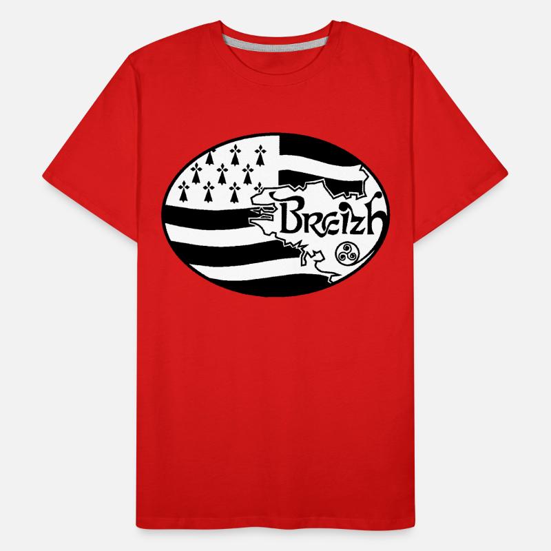 Drapeau Bretagne authentique T-shirt bio Premium Homme