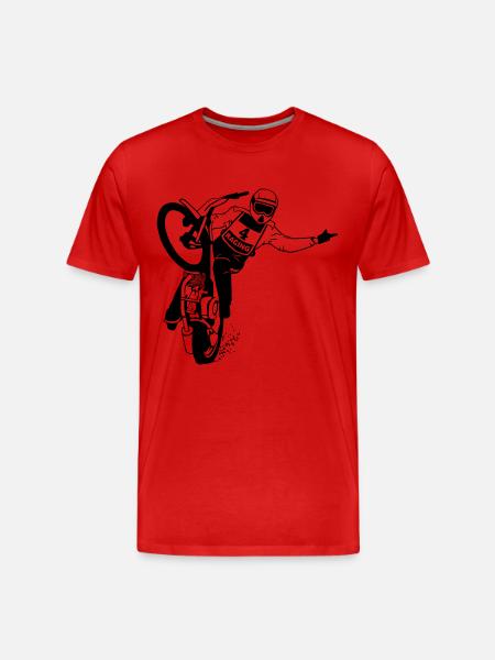 Speedway - Männer Premium Bio T-Shirt - Rot