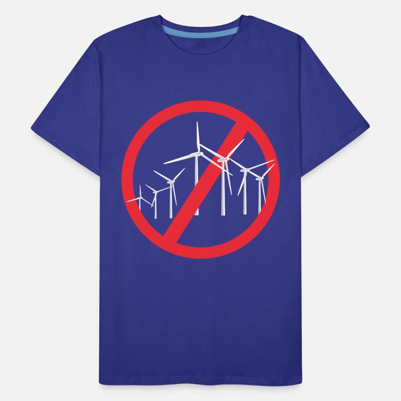Stop Wind Turbines Men's Premium Organic T-Shirt