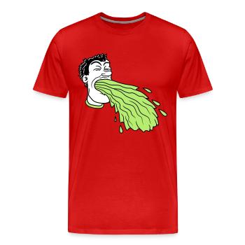 vomit vomit sick sick vomit ek - Men's Premium Organic T-Shirt - red - Front - Damien (186cm)