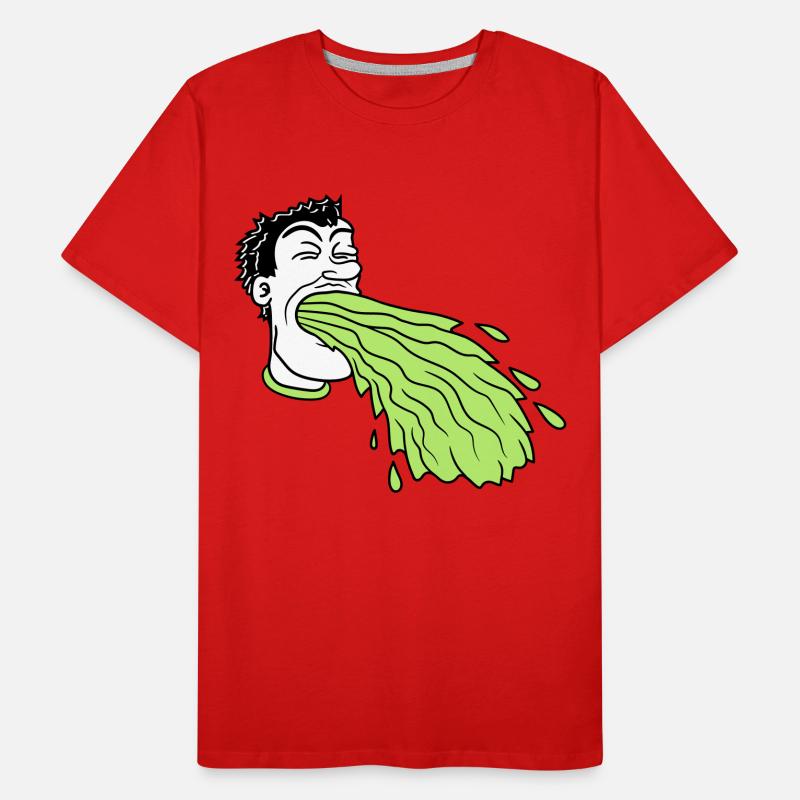 vomit vomit sick sick vomit ek Men's Premium Organic T-Shirt
