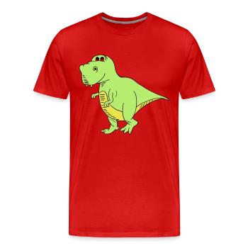 Trex - T-shirt bio Premium Homme - rouge - Devant - Damien (186cm)
