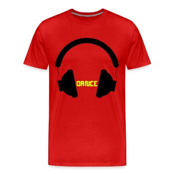 Dance - T-shirt bio Premium Homme - rouge - Devant - Damien (186cm)