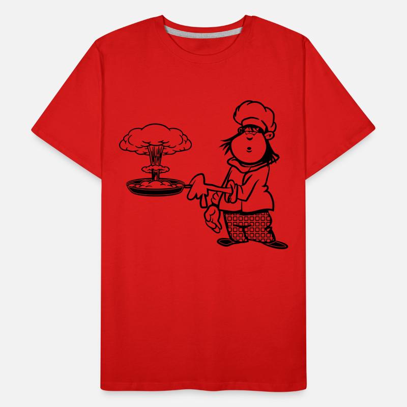 cuisinier drôle champignon de cuisson T-shirt bio Premium Homme