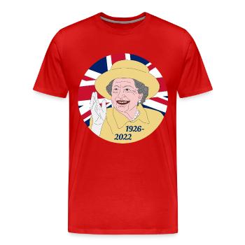 Queen Elizabeth II - 1926-2022 - Männer Premium Bio T-Shirt - Rot - Vorne - Damien (186cm)