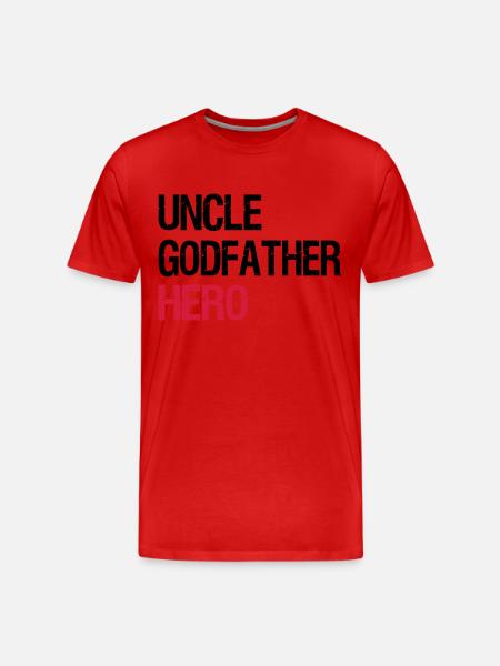 uncle - Men's Premium Organic T-Shirt - red
