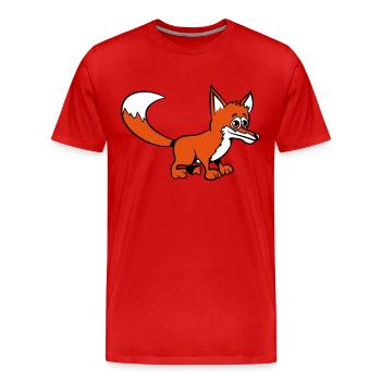Fuchs doux - T-shirt bio Premium Homme - rouge - Devant - Damien (186cm)
