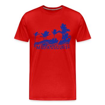 mauii - Männer Premium Bio T-Shirt - Rot - Vorne - Damien (186cm)