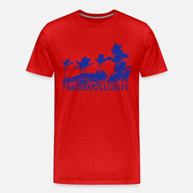 mauii - Männer Premium Bio T-Shirt - Rot