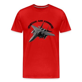 AVION - T-shirt bio Premium Homme - rouge - Devant - Damien (186cm)