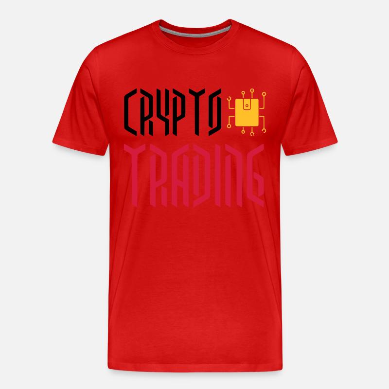 CRYPTOCURRENCIES / CRYPTOS / CRYPTOLOGY TRADING - Men's Premium Organic T-Shirt - red