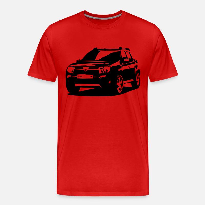  duster - Männer Premium Bio T-Shirt - Rot