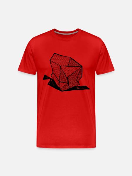 ROCK No 1 bw - Men's Premium Organic T-Shirt - red