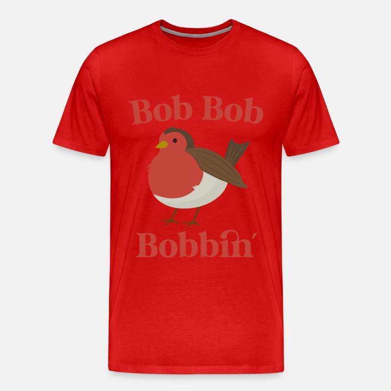 Bob Bob Bobbin, Robin - Männer Premium Bio T-Shirt - Rot