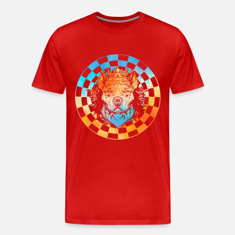 Pitbull - Männer Premium Bio T-Shirt - Rot