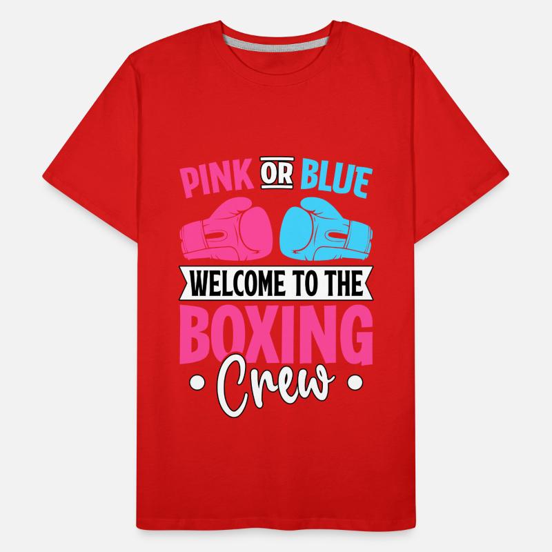 Pink oder Blau, willkommen in der Boxcrew Männer Premium Bio T-Shirt