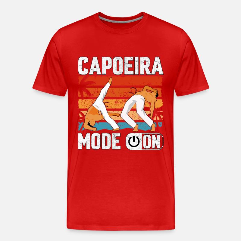 Capoeira-Modus Ein - Männer Premium Bio T-Shirt - Rot