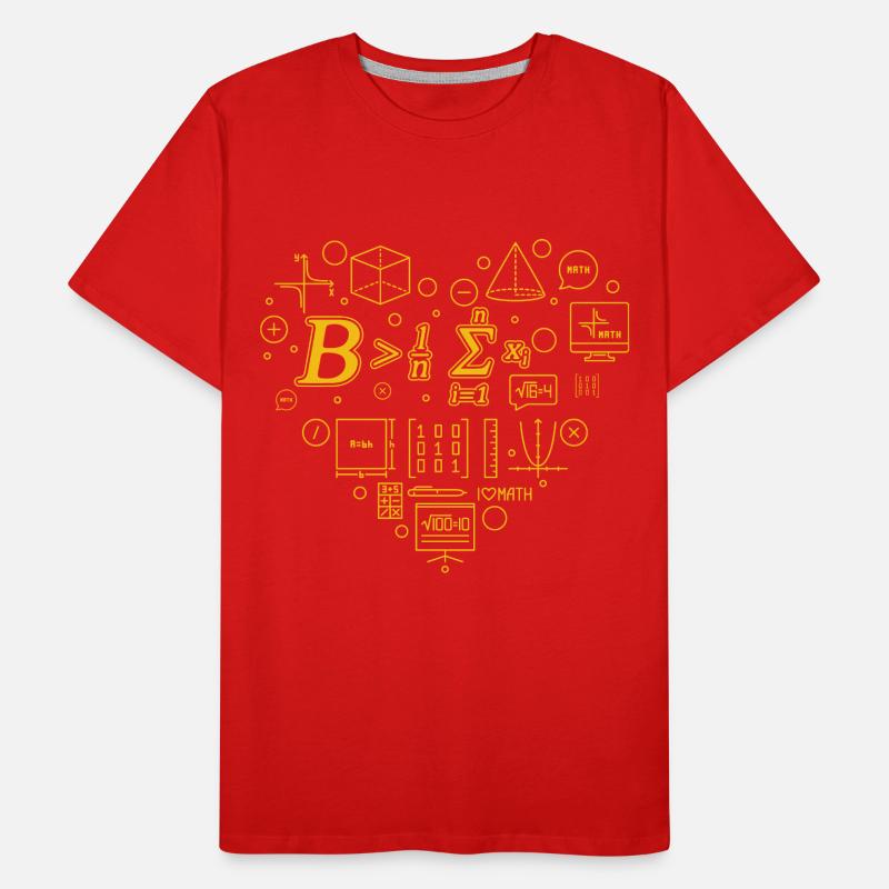 Math Pun – Be Greater Than Average Men's Premium Organic T-Shirt