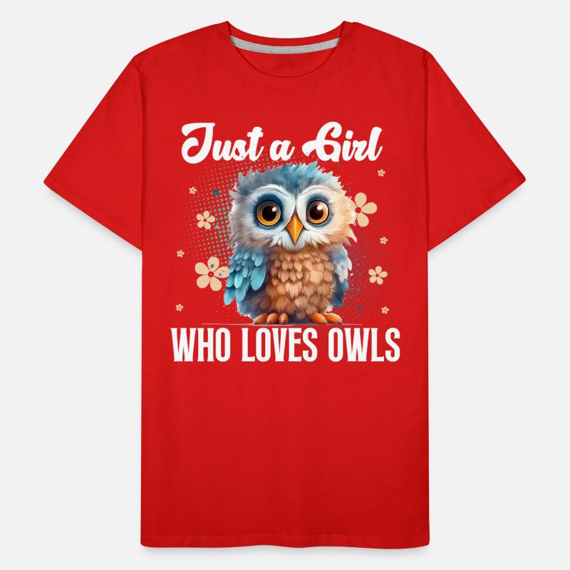 Eule Eulen Männer Premium Bio T-Shirt