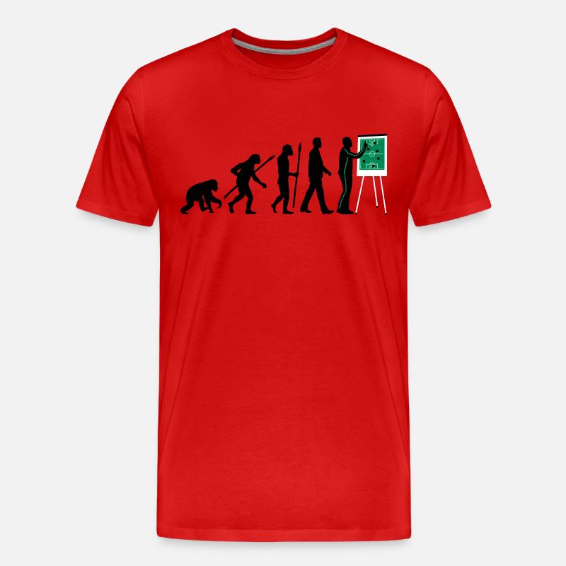 Evolution Trainer 12_2017 - Männer Premium Bio T-Shirt - Rot