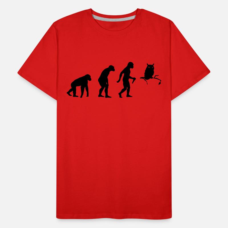 Owl Evolution Männer Premium Bio T-Shirt