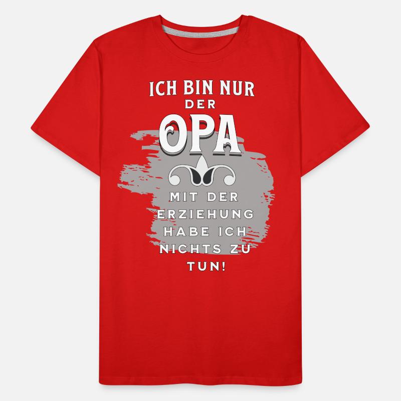 Opa hat sein Enkelkind Männer Premium Bio T-Shirt