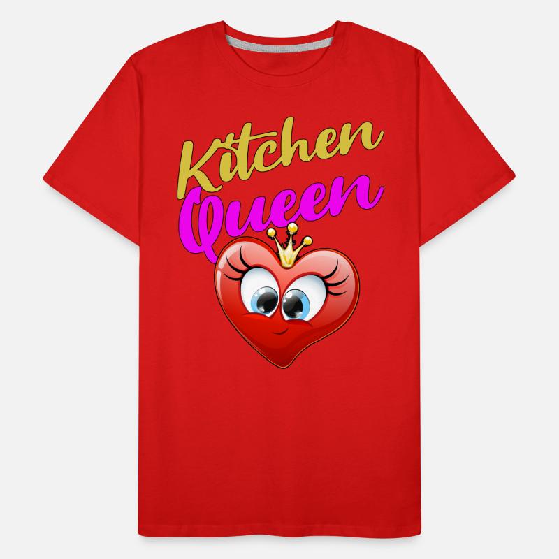 Cuisine Queen cadeau design cool T-shirt bio Premium Homme